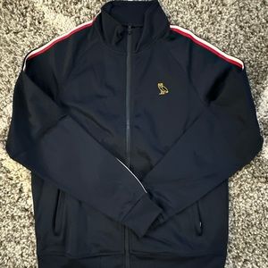 OVO Black Zipper Track Jacket Size Medium Brand New